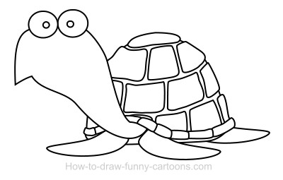 400x255 Drawing A Turtle Cartoon