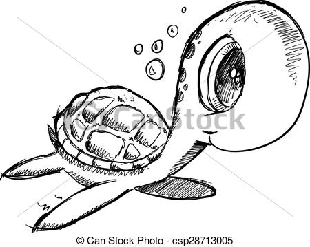 450x359 Drawn Sea Turtle Cute