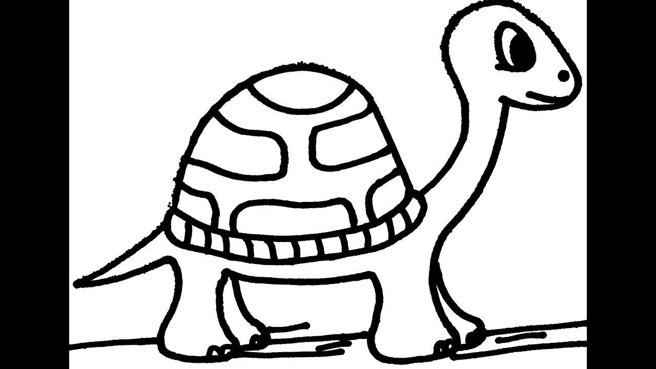 1280x720 How To Draw A Cartoon Turtle