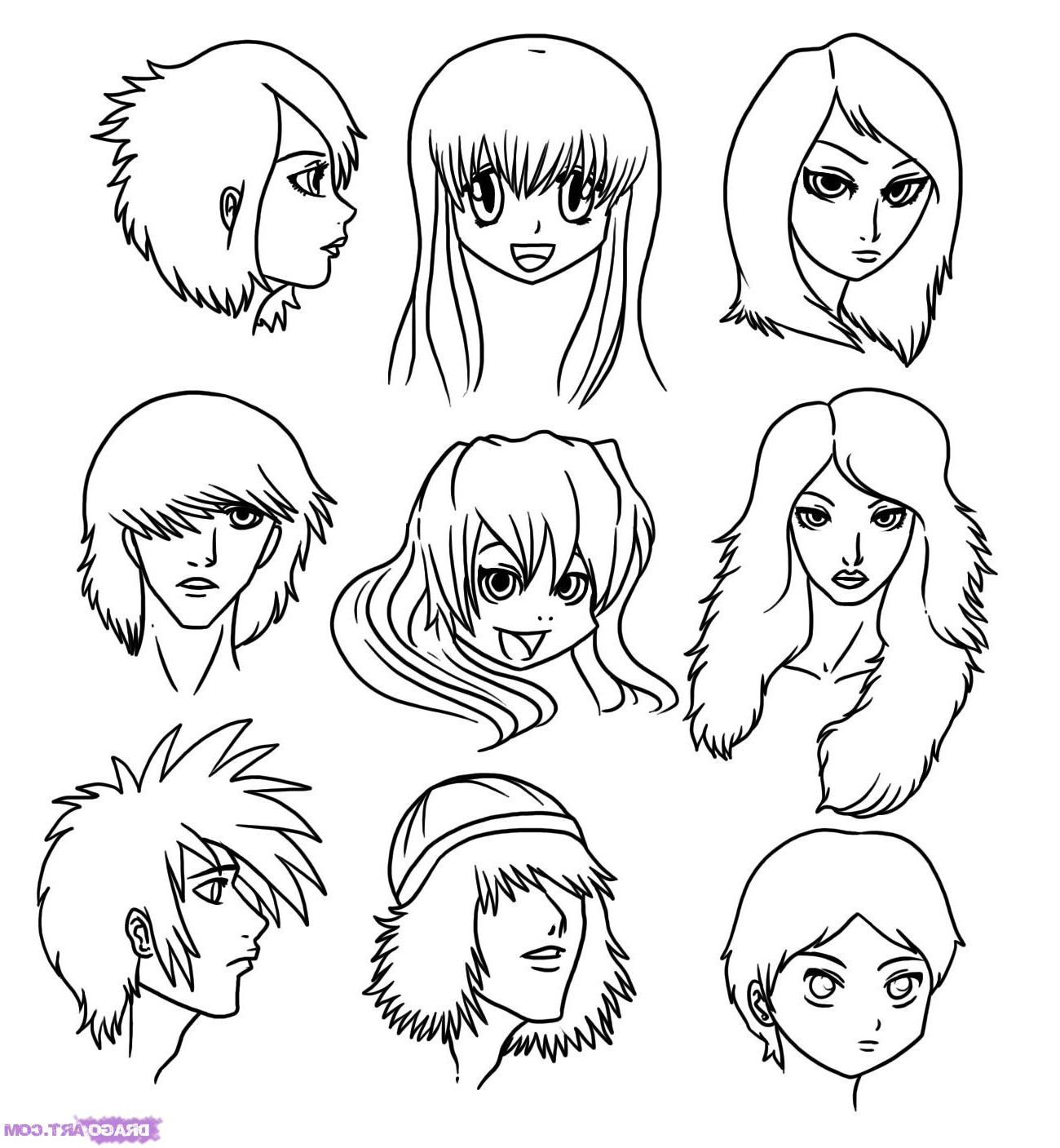 1300x1407 Cartoon Drawings Of People 6. How To Draw Cartoon Faces