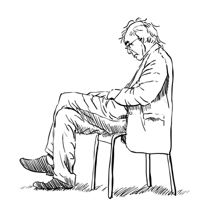 400x436 How To Draw An Old Man Sketchbook Challenge 2