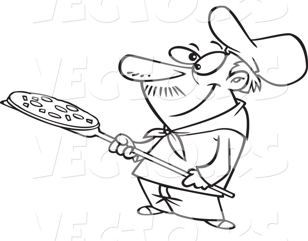 1024x800 Cartoon Pizza Coloring Page Free Pages For Kids Printable To Color