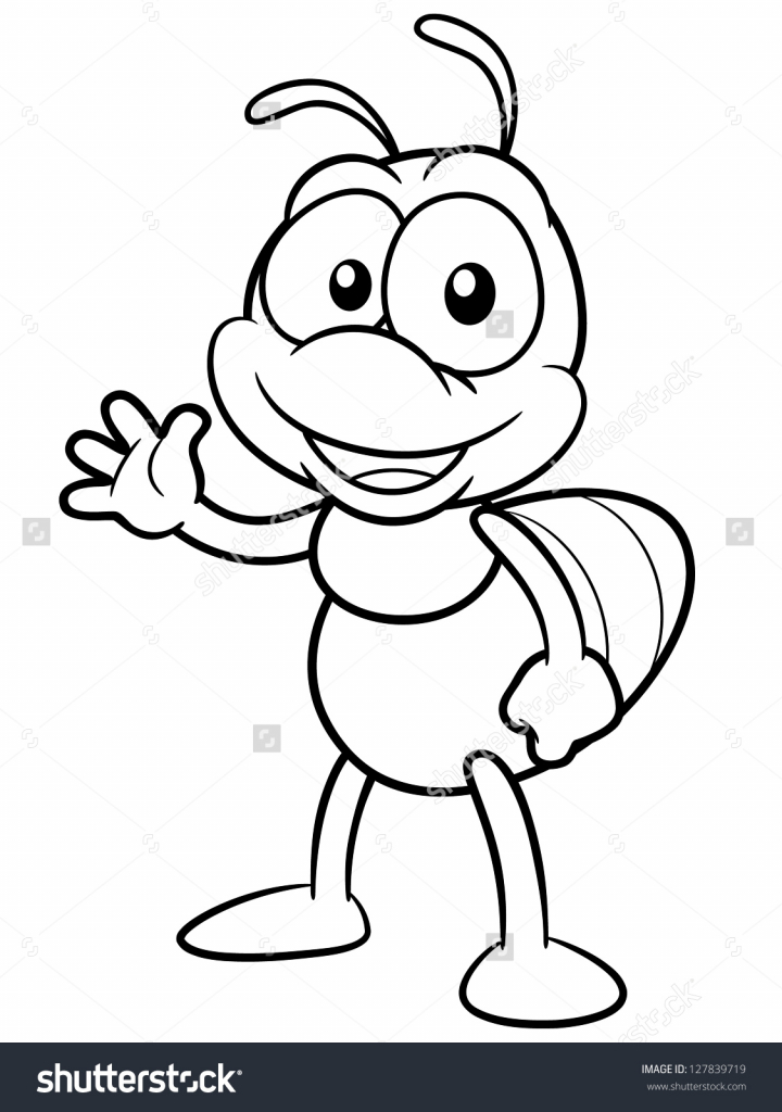 720x1024 Drawn Ant Cute Cartoon