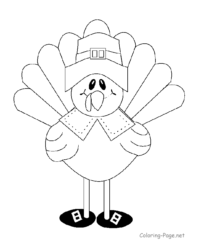 670x820 Turkey Drawing Template