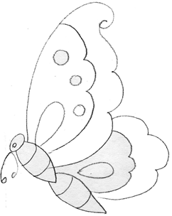 242x304 Butterfly Drawings Cartoon Animated Cartoon Butterfly