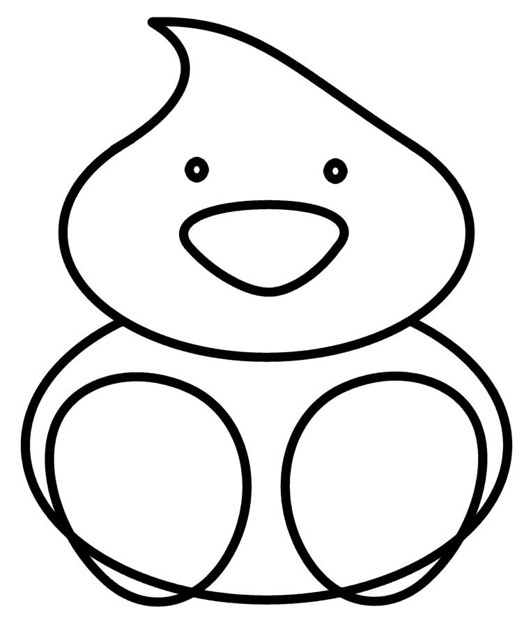 762x912 How To Draw Cartoons Duckling ~ Baby Duck