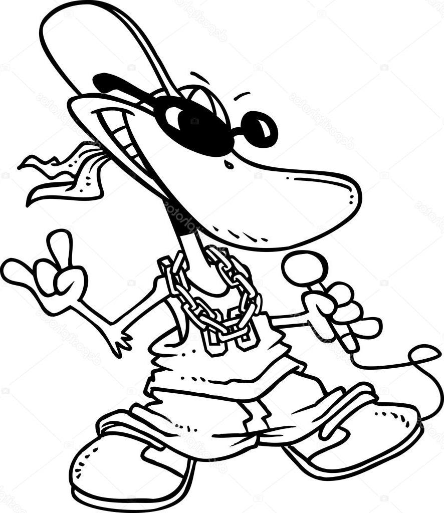 886x1024 Best Stock Illustration Cartoon Gangster Rapper Duck Photos