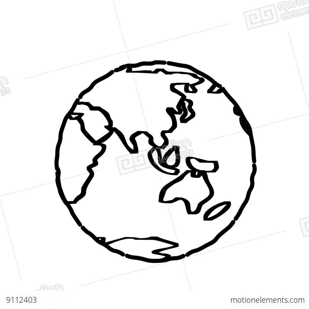 1080x1080 Cartoon Earth Stock Animation 9112403