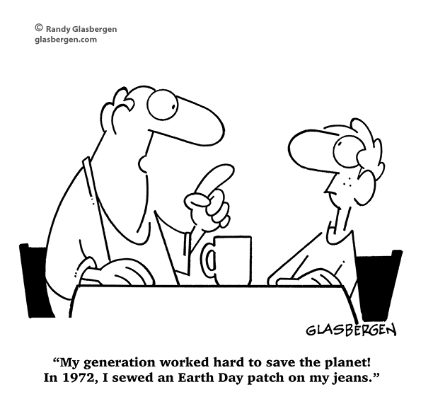 612x588 Cartoons About Earth Day, Global Warming, Going Green, Recycling