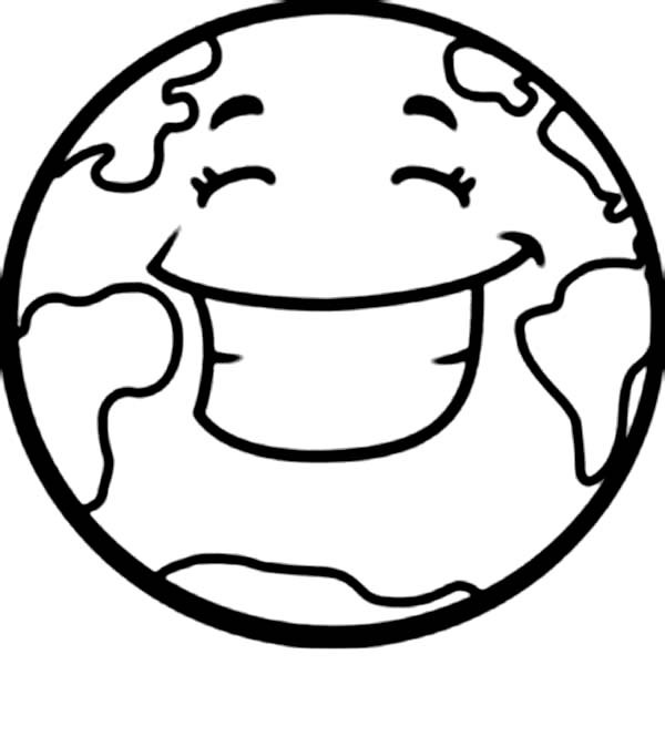 600x664 A Happy Earth On Earth Day Coloring Sheet Batch Coloring