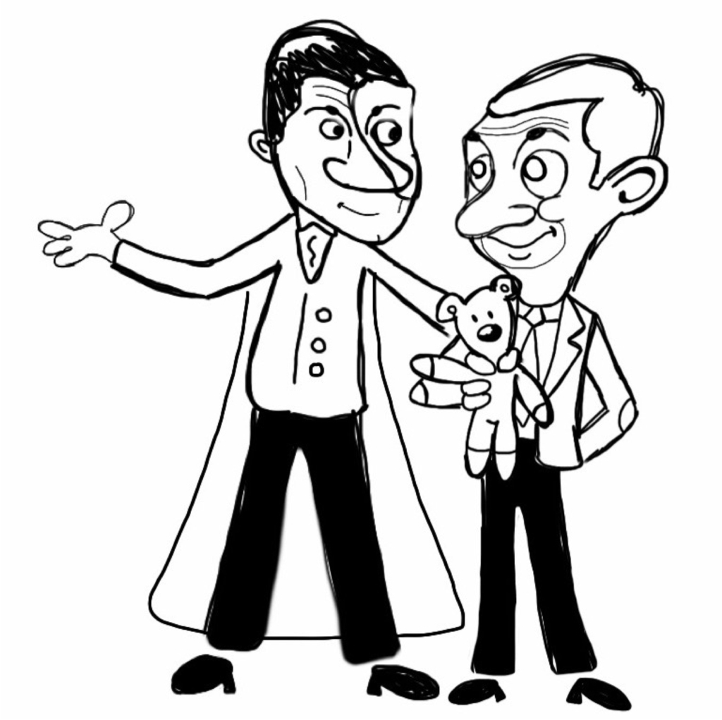 1024x1021 Cartoon Drawings Mr Bean Mr Bean
