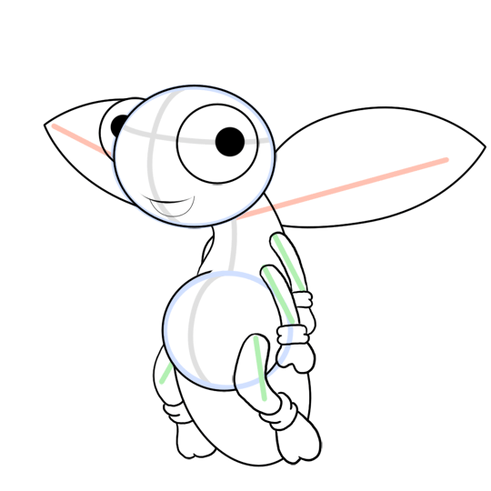 540x540 Cartoon Firefly Step By Step Drawing Lesson