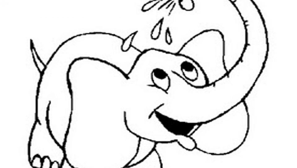 960x544 Circus Elephant Coloring Pages Download Big With Baby Free Page