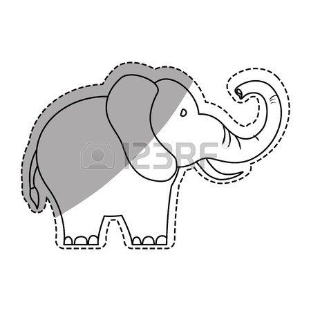 450x450 Line Drawing Elephant Stock Photos. Royalty Free Business Images