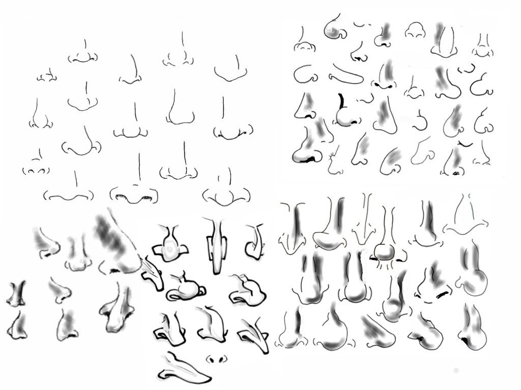 1024x768 Cartoon Nose Drawing Drawing Cartoon Eyes Nose And Mouth