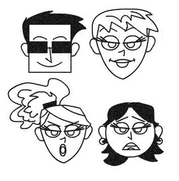 735x745 Create Hundreds Of Cartoon Faces With A Few Simple Shapes