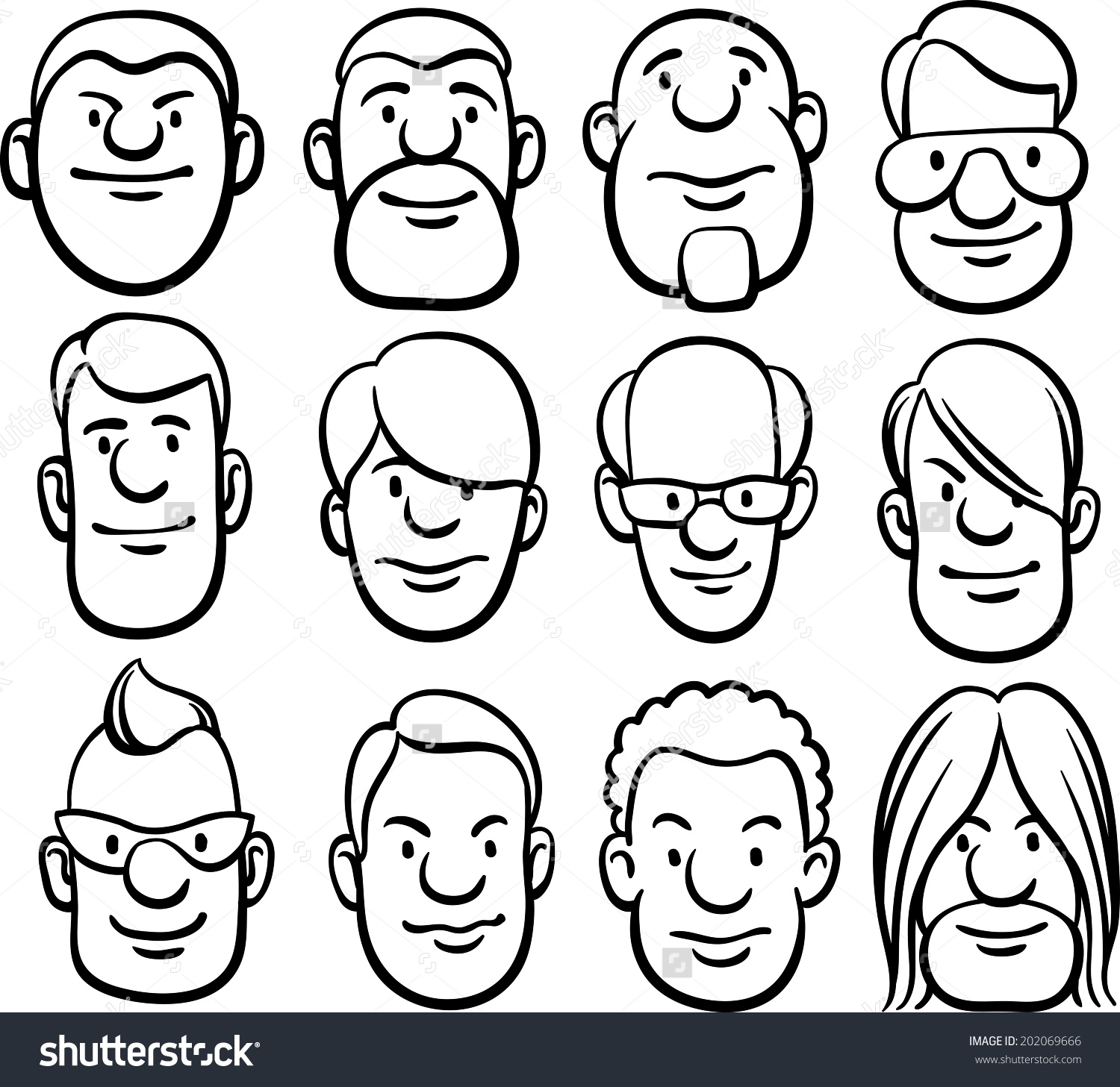 1500x1457 Drawing Cartoon Faces Whiteboard Drawing Cartoon Faces Stock