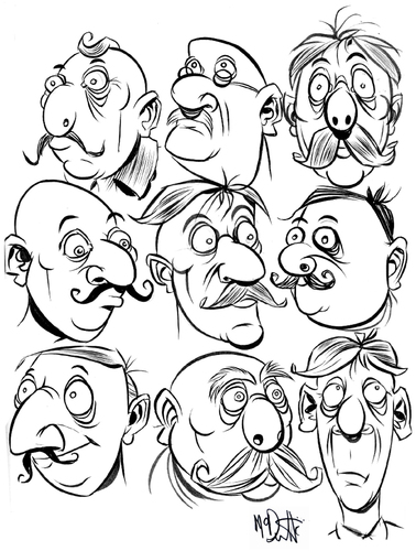 378x500 Faces 2 By Cartoons And Illustrations By Jim Mcdermott Nature