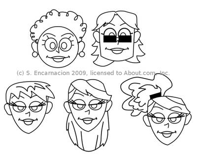 400x324 T{He Art} Learn To Draw Cartoon Faces Continued
