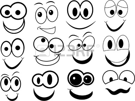 450x338 Cartoon Emotions Faces Set For Comics Design Royalty Free Cliparts
