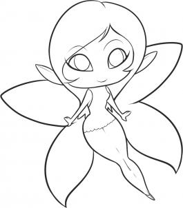 265x302 How To Draw An Easy Fairy Step 6 Printablespatterns