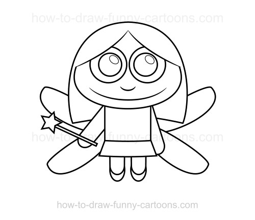 500x432 To Draw A Fairy