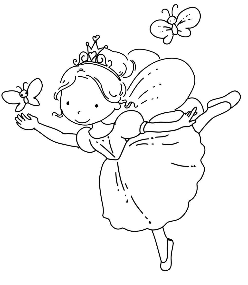 1018x1169 Cartoon Fairy Coloring Pages