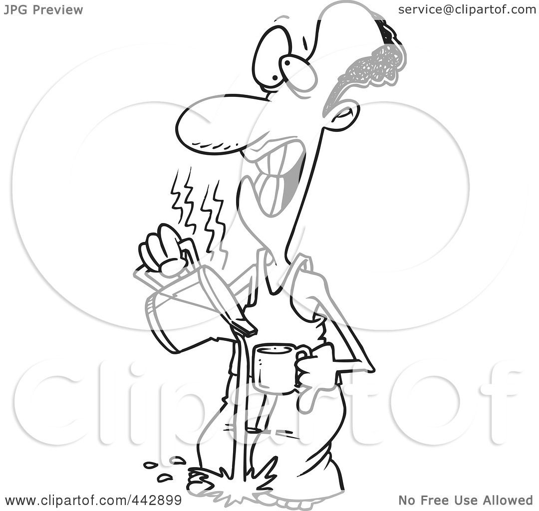 1080x1024 Royalty Free (Rf) Clip Art Illustration Of A Cartoon Black