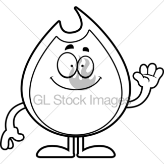 325x325 Happy Cartoon Fire Gl Stock Images