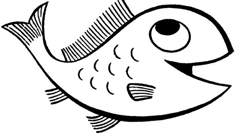750x425 Fish Drawing For Kids Roll