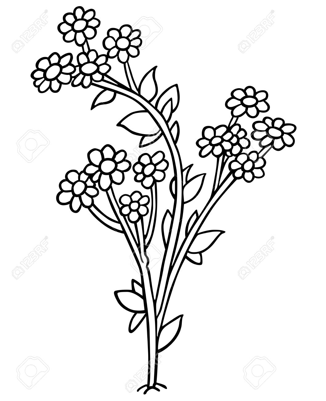 1058x1300 Flower Black And White Cartoon Wallpapers Gallery