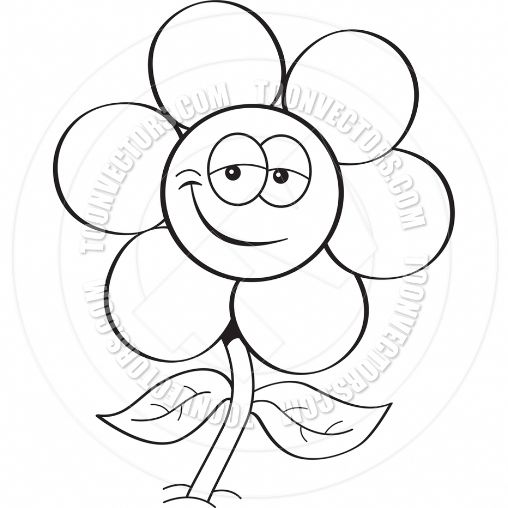 1024x1024 Flower Drawing Cartoon Flowers Cartoon Drawing