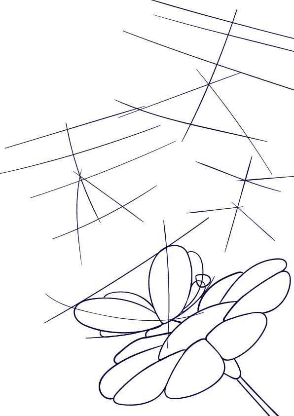 596x843 Learn How To Draw A Butterfly On A Flower