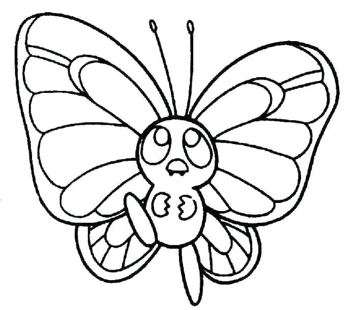 704x611 Cartoon Butterfly Coloring Pages Butterfly Cartoon Butterfly