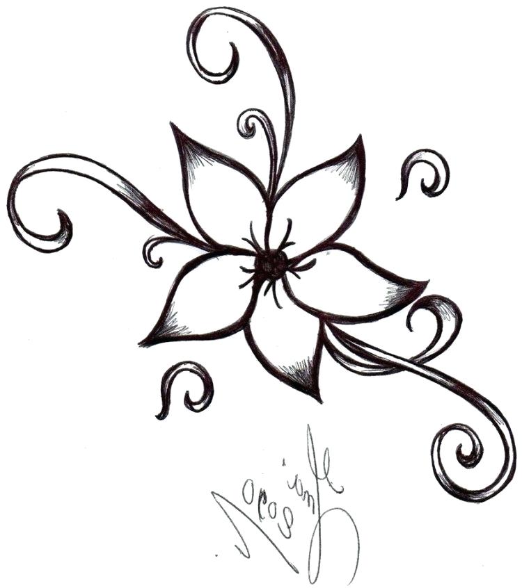 750x846 Pictures Of Flowers To Draw Bouquet With Hand Drawn Spring Flowers