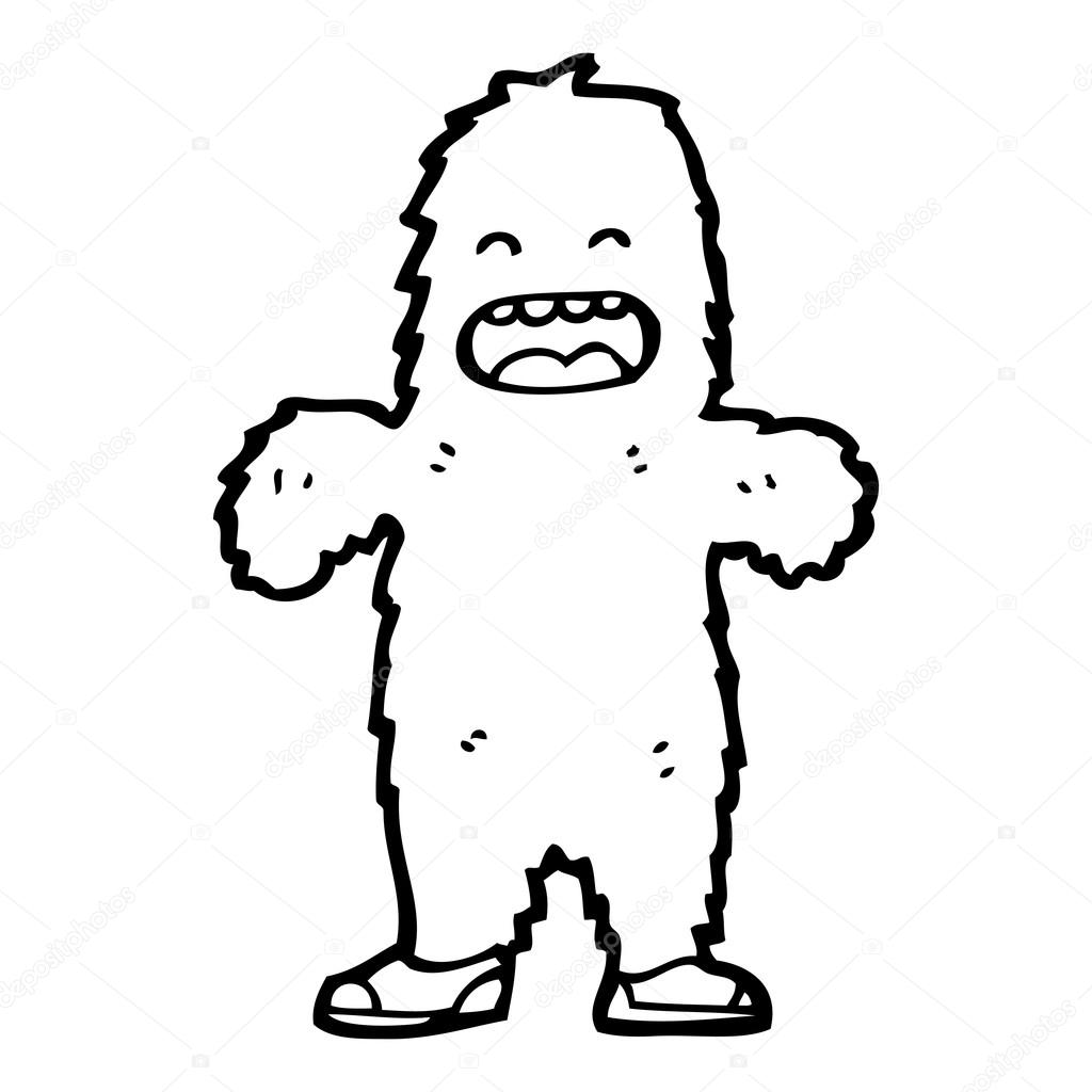 1024x1024 Big Foot Cartoon Stock Vector Lineartestpilot