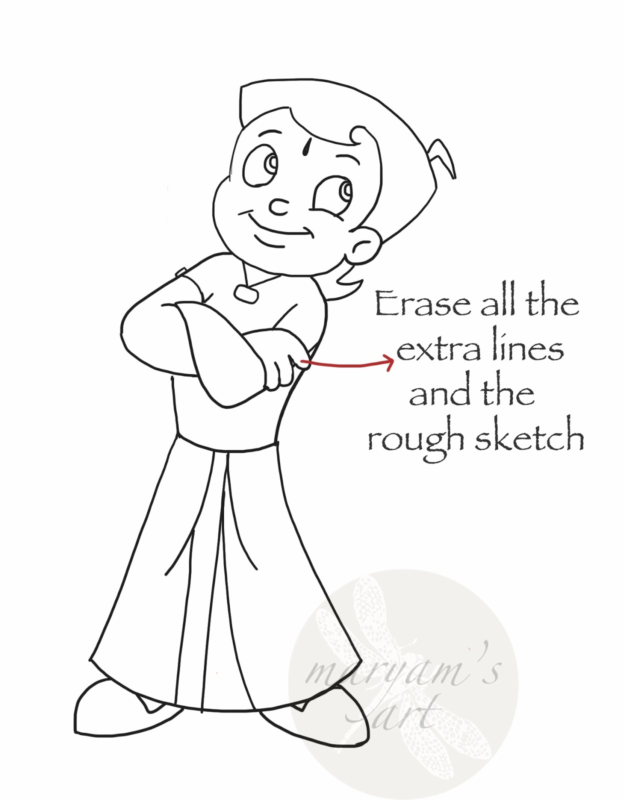 1250x1600 Home Spun Around Saturday Art School How To Draw Chota Bheem