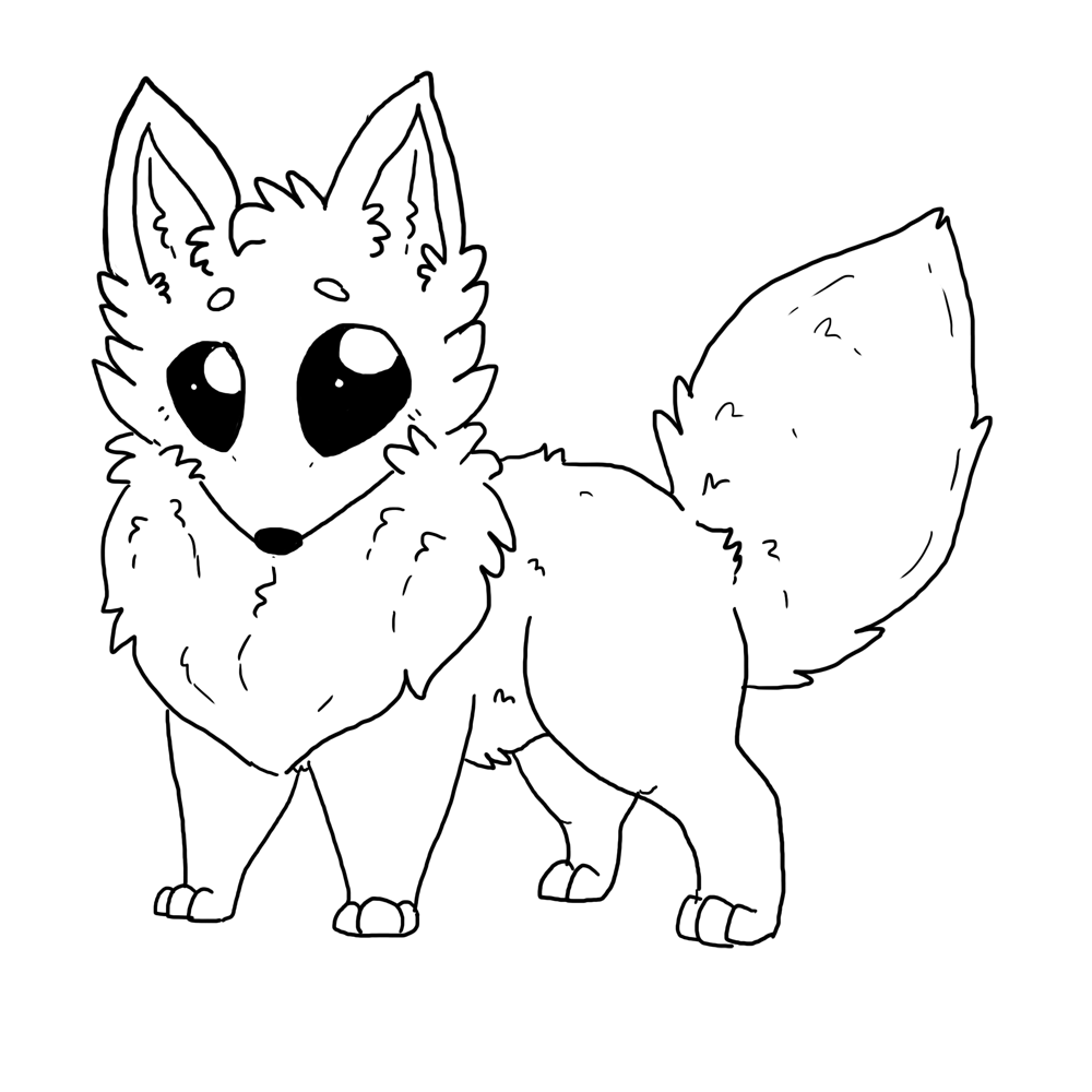 1000x1000 How To Draw A Chibi Fox