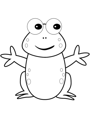 371x480 Happy Cartoon Frog Coloring Page Free Printable Coloring Pages