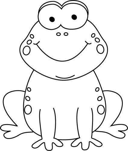 424x500 Black And White Cartoon Frog Clip Art March Ideas