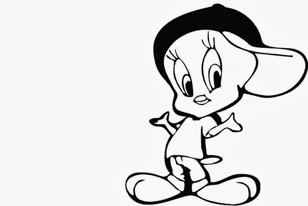 600x401 Tweety Bird Gangster Cartoon Drawings