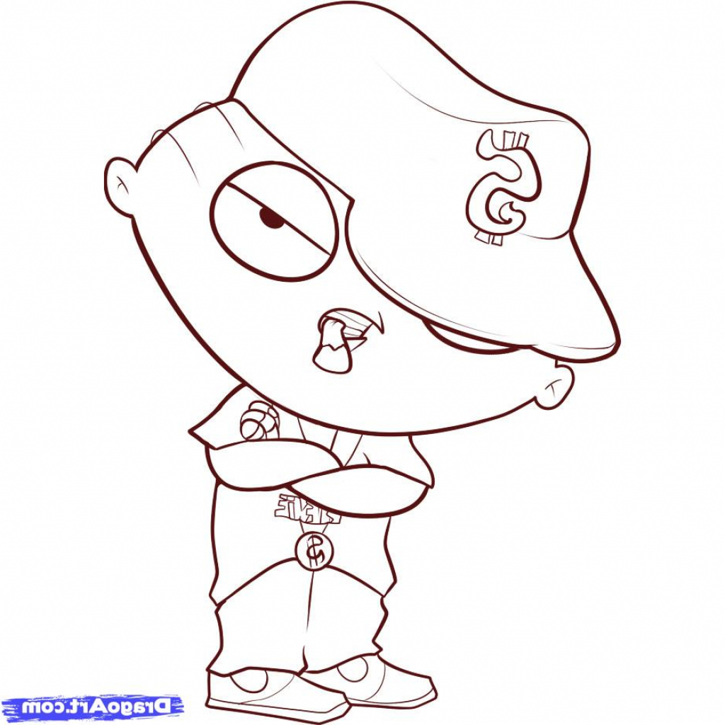 1024x1024 Cartoon Pencil Drawing Gangsters Pic