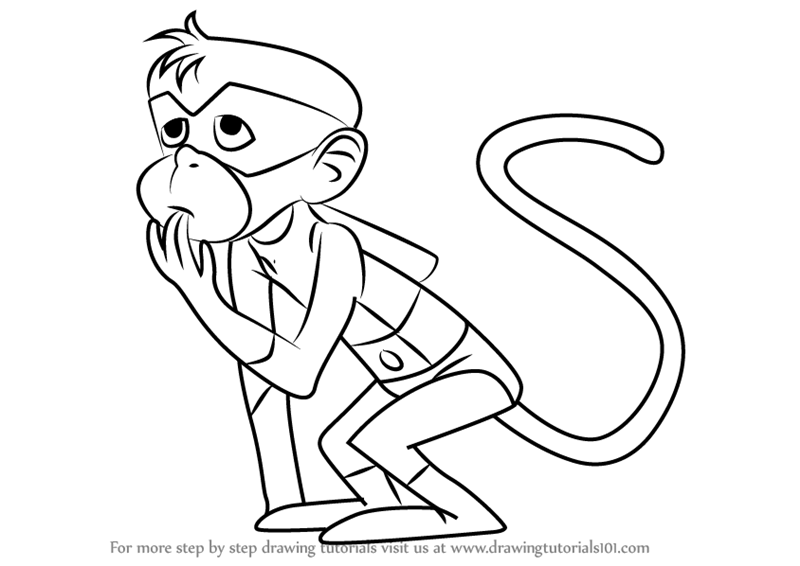 800x566 Learn How To Draw Blip From Space Ghost (Space Ghost) Step By Step