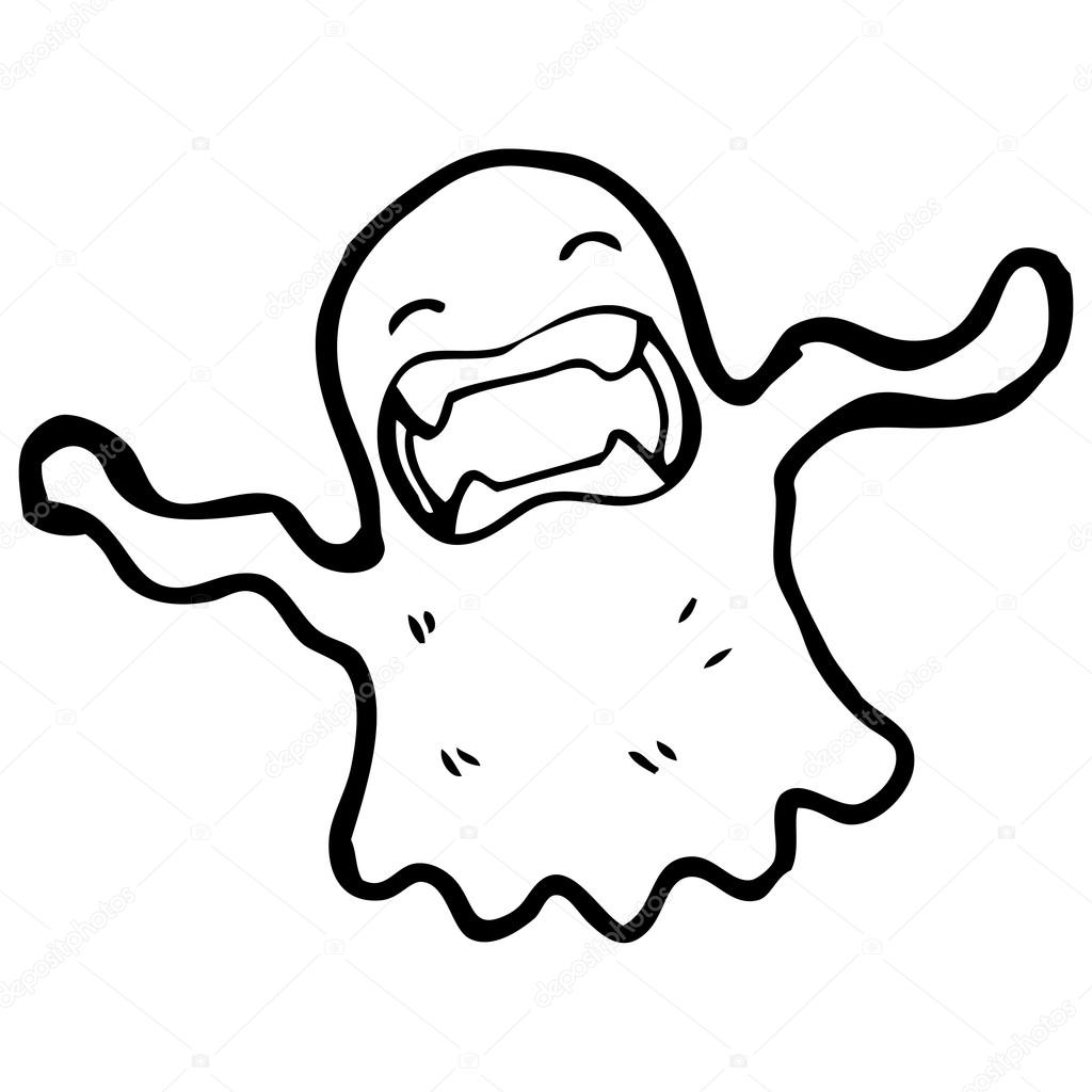 1024x1024 Ghost Drawing Stock Vector Lineartestpilot