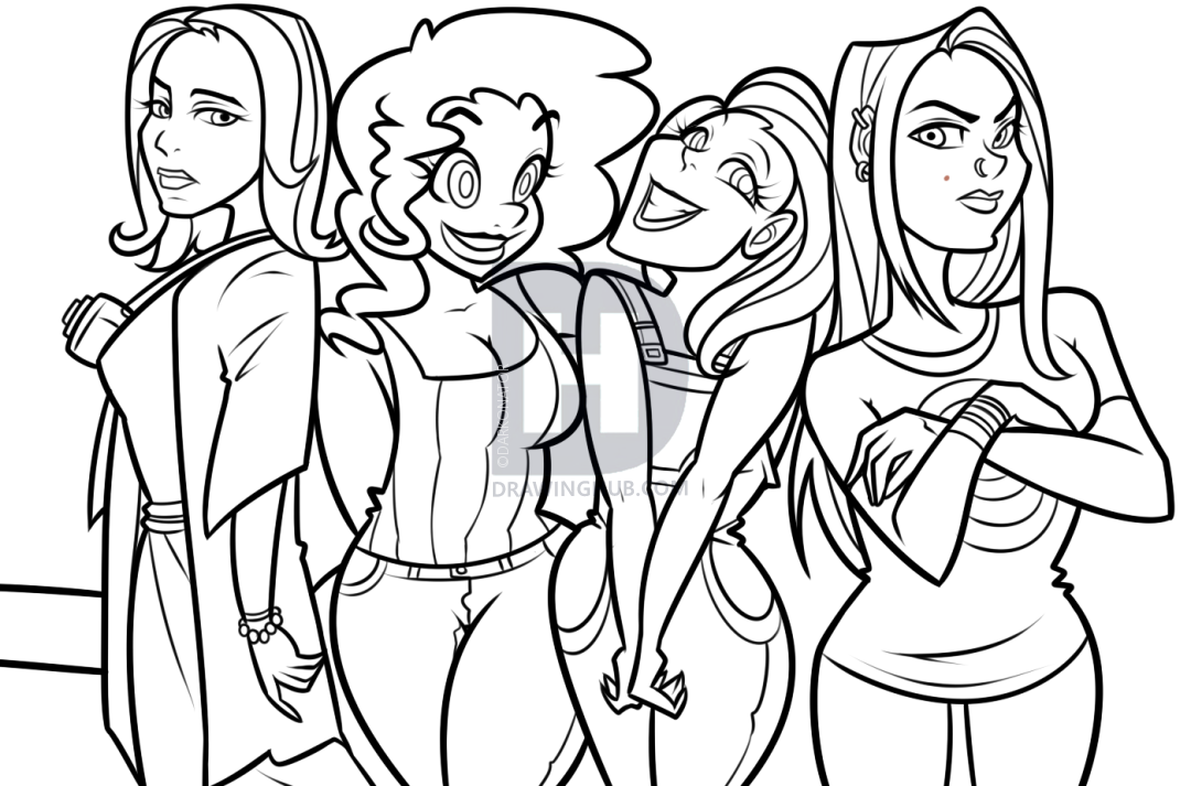 1080x713 Drawing How To Draw A Cartoon Girl With Hair Up With How To Draw