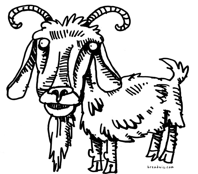 684x600 Funny Goat Cartoon Funny Animal
