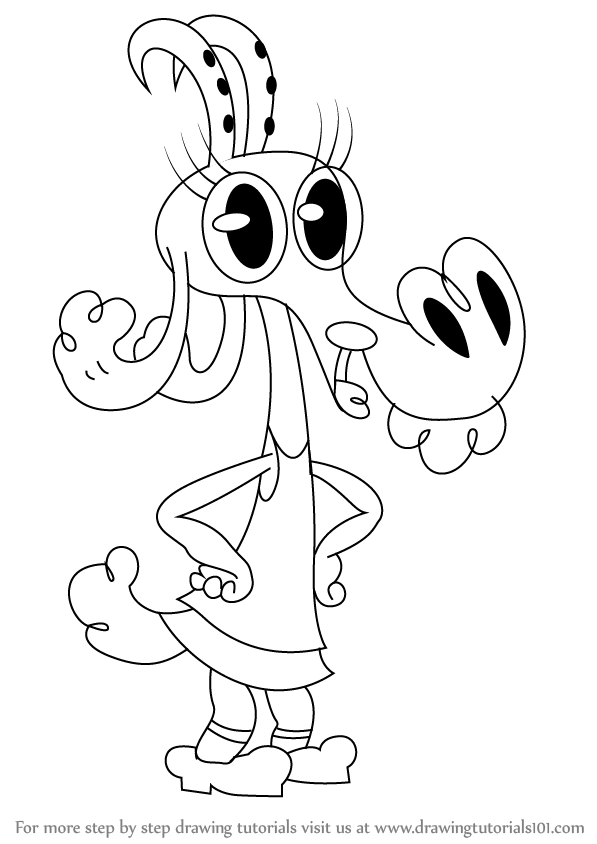 597x844 Learn How To Draw Goat From Pig Goat Banana Cricket (Pig Goat