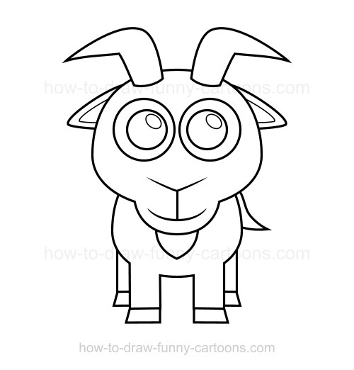 500x522 To Draw A Goat