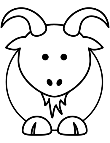 371x480 Cartoon Goat Coloring Page Free Printable Coloring Pages