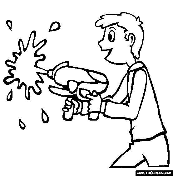 554x565 Gun Clipart Coloring Page